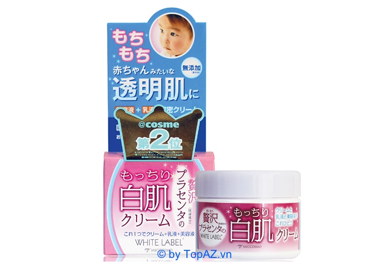 Placenta White Label luôn nằm trong top kem dưỡng trắng da mặt của Nhật Bản có chất lượng tốt