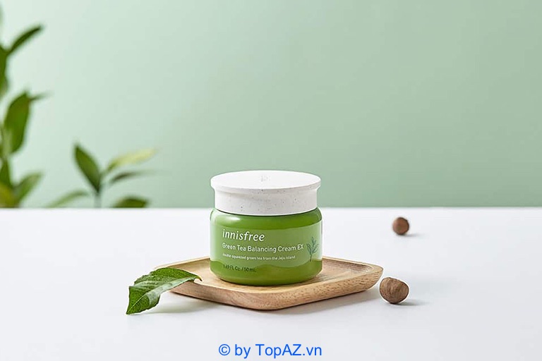 Kem dưỡng ẩm cho da dầu Innisfree Green tea Balancing Cream EX là sản phẩm đến từ thương hiệu Innisfree uy tín của Hàn Quốc.