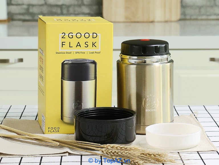 2Good Golden-01 Food Jar là sản phẩm có cấu tạo thông minh và chắc chắn