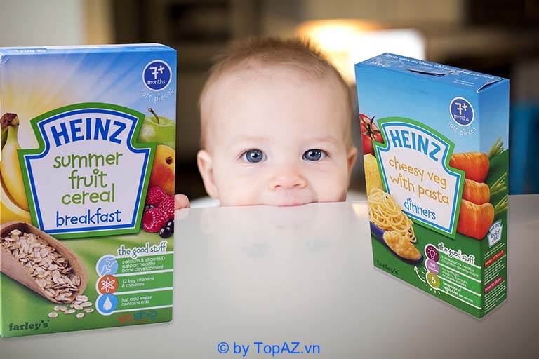 Bột ăn dặm Heinz phù hợp sử dụng cho trẻ từ 4 tháng trở lên