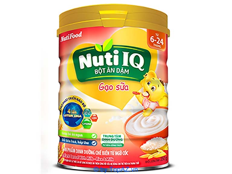 NutiFood Nuti IQ gạo sữa cung cấp đầy đủ dinh dưỡng thiết yếu giúp trẻ trẻ phát triển toàn diện mỗi ngày.