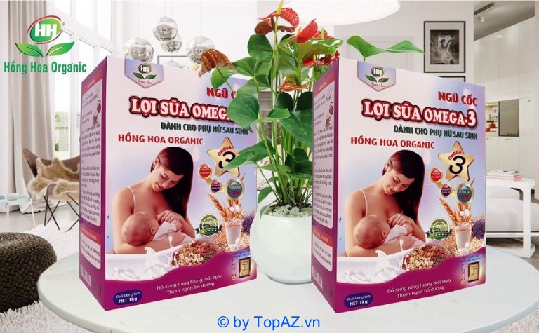Ngũ cốc Omega-3 - Hồng Hoa Organic là sản phẩm lợi sữa chất lượng cho mẹ sau sinh