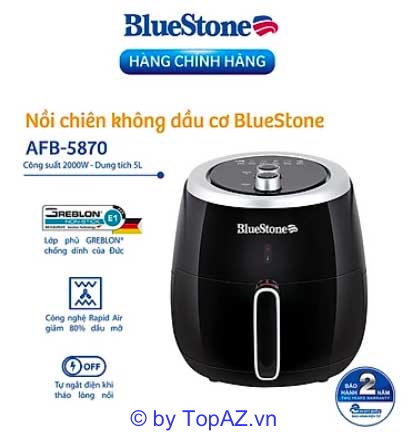 BlueStone AFB-5870 được người tiêu dùng bình chọn và đánh giá cao bởi hiệu năng sử dụng đảm bảo mang lại sự tiện dụng tối ưu.