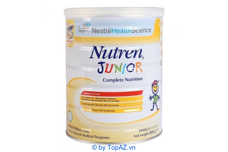 Sữa Nutren Junior giúp bé phát triển cân nặng và chiều cao phù hợp theo độ tuổi