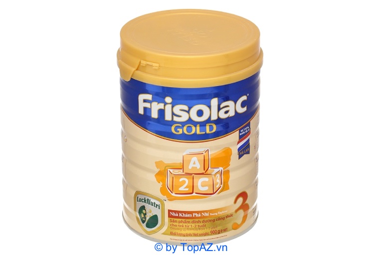 Sữa Frisolac Gold 3 được sản xuất theo công thức vượt trội giúp bé phát triển tối ưu