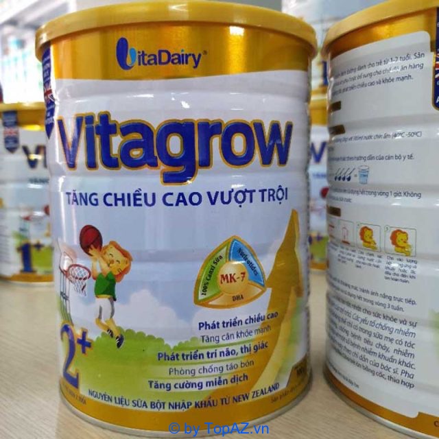 Vitagrow chứa MK7 (Vitamin K2) - thành phần giúp chiều cao của bé được tăng trưởng tối đa