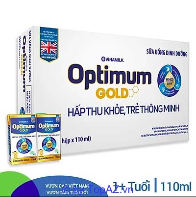 Sữa Bột Pha Sẵn Vinamilk Optimum Gold 110ml Optimum Gold mới, chất lượng được công nhận bởi UKAS - Anh Quốc