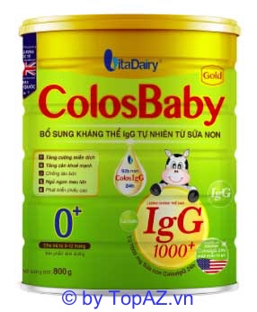 Sữa non COLOSBABY GOLD 0+ bổ sung thêm Lysine, Vitamin và những khoáng chất cần thiết để cơ thể của trẻ được phát triển toàn diện