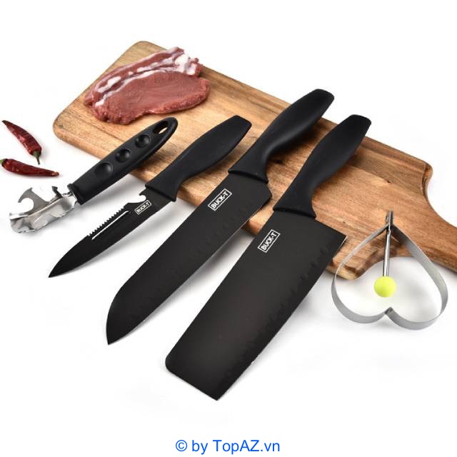Bộ dao Nhật BUCK gồm 4 món được thiết kế tinh tế, sang trọng và sáng bóng, độ bền tốt và không rỉ