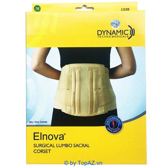 Đai lưng cột sống Elnova sản xuất theo tiêu chuẩn Châu Âu và được nhập khẩu chính hãng về Việt Nam với chất lượng đảm bảo