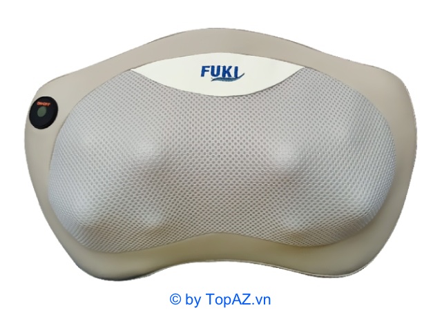 Gối massage Shiatsu Fuki FK-568E có công suất mạnh mẽ, tích hợp 2 con lăn và 8 bi massage hoạt động linh hoạt