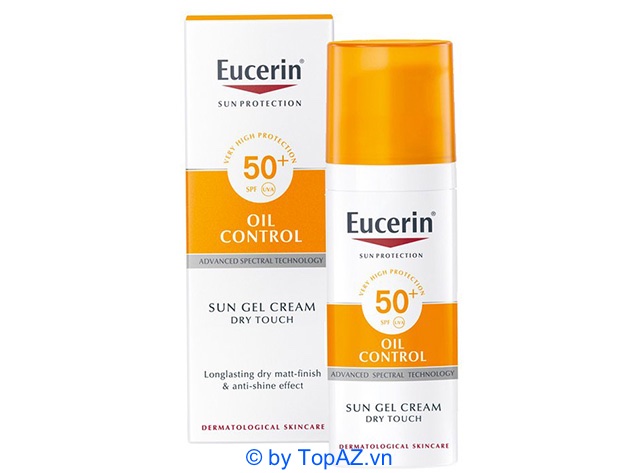 Eucerin Sun Gel-Cream Dry Touch Oil Control SPF50+ ứng dụng công nghệ phổ quang tiên tiến.