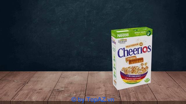 Ngũ cốc Nestlé CHEERIOS cung cấp cho cơ thể đầy đủ chất xơ, chất sắt, canxi và các vitamin nhóm B