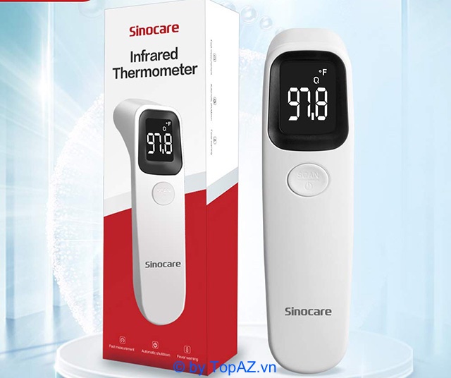Nhiệt kế điện tử Sinocare F1D1 có thể giúp kiểm soát độ nóng của nước, kiểm tra nhiệt độ bình sữa,...