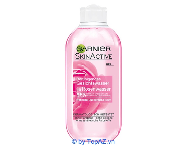 Nước tẩy trang hồng Garnier Micella Cleansing Water màu hồng có thể sử dụng làm mặt nạ giúp cấp ẩm và làm dịu làn da.