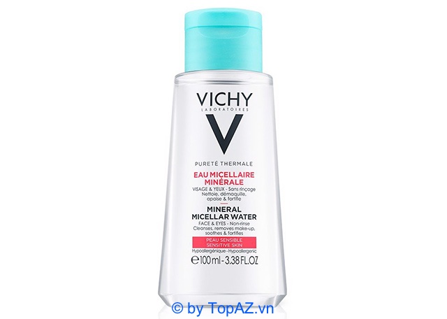 Nước tẩy trang cho da nhạy cảm Vichy loại bỏ lớp makeup cứng đầu và da bạn sáng lên trông thấy.