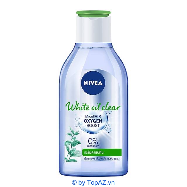 Nivea White Oil Clear Micellar Water giúp làm sạch kem chống nắng, lớp trang điểm, bụi bẩn, bã nhờn,... nhanh chóng