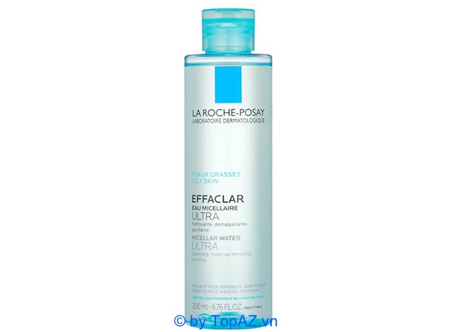Nước tẩy trang Effaclar Eau Micellaire Ultra Oily Skin là một trong số ít nước tẩy trang có thể dùng được cho mắt và môi.