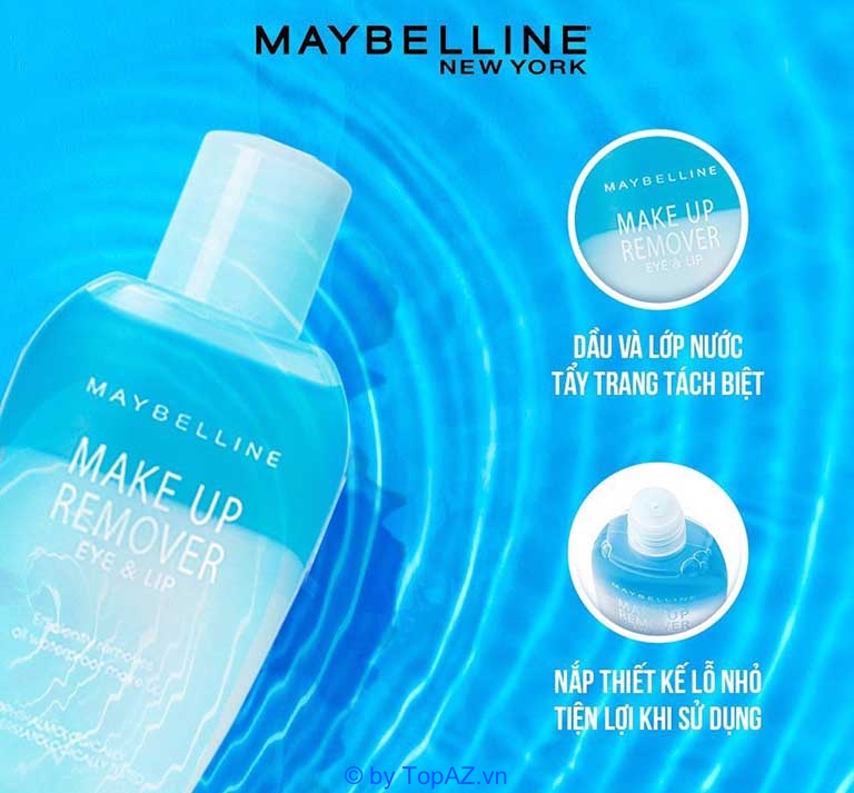 Dòng tẩy trang Maybelline New York Eye & Lip Makeup Remover được thiết kế dành riêng cho những vùng da đặc biệt như mắt và môi