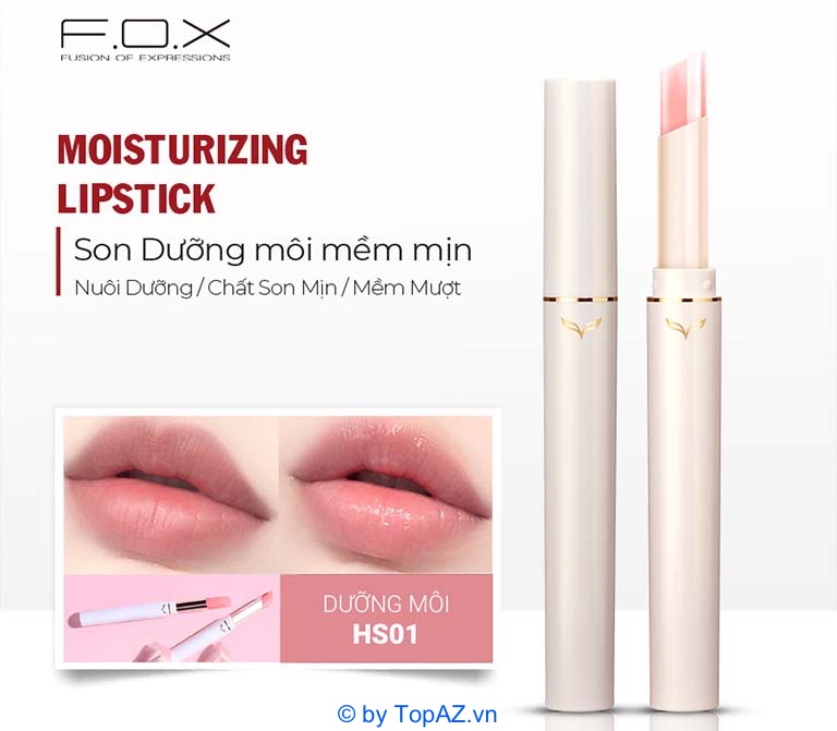 F.O.X Moisturizing Lipstick có thiết kế sang trọng hiện đại