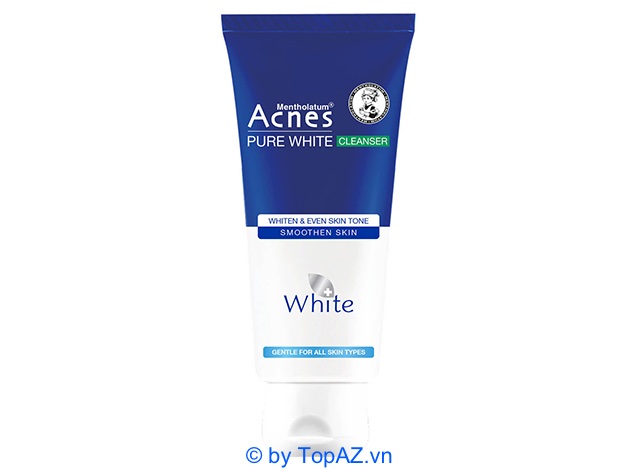 Sữa rửa mặt dưỡng trắng Acnes Pure White Cleanser ngăn chặn hình thành sắc tố melanin mang lại làn da trắng mịn màng.