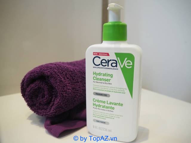 Sữa rửa mặt Cerave Hydrating Cleanser phù hợp với da khô, thường và hỗn hợp thiên khô