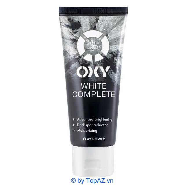 Sửa rửa mặt với thành phần Oxy White Complete gồm đất sét trắng, BHA và AHA, Hyaluronic Acid (HA) và Vitamin B3