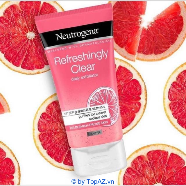 Neutrogena Refreshingly Clear Daily Exfoliator giúp làm sạch da và tẩy tế bào chết mỗi ngày một cách hiệu quả