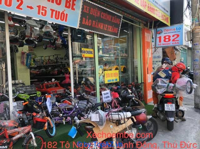 cửa hàng bán xe máy điện trẻ em tại TPHCM