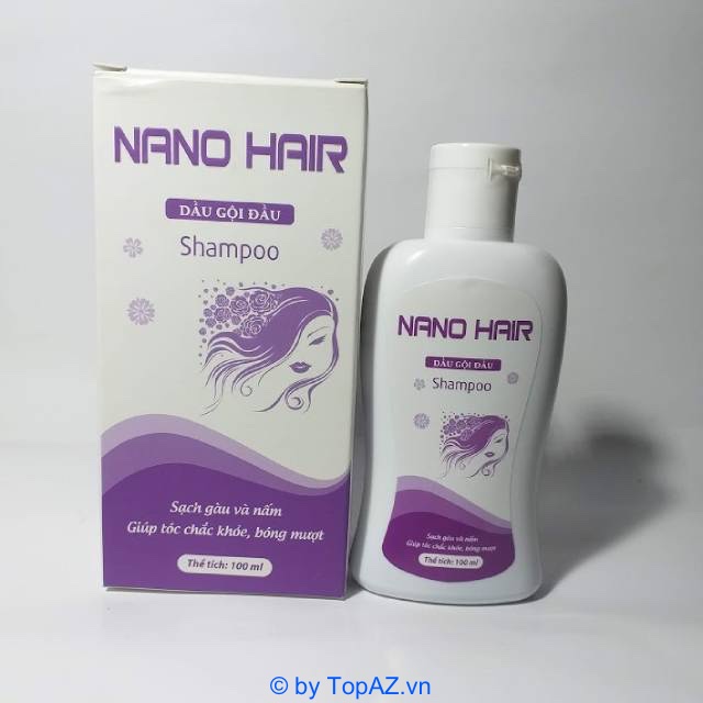 Nano Hair hỗ trợ điều trị gàu và rụng tóc, tóc xơ cứng, giúp tóc hết khô gãy và trở nên mềm mượt, chắc khỏe hơn