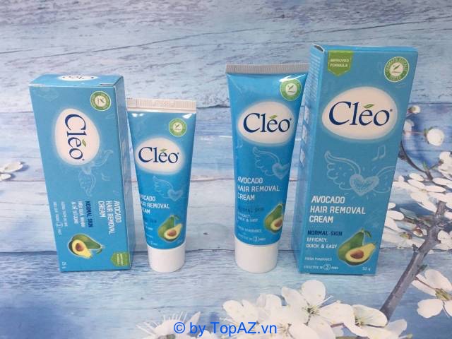 Cleo Avocado Hair Removal Cream Normal Skin giúp tẩy sạch lông tại vùng nách nhanh chóng và hiệu quả