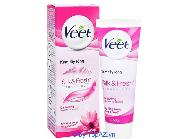 Veet Silk Fresh cho da thường đem lại cho bạn làn da mịn màng, mềm mượt.