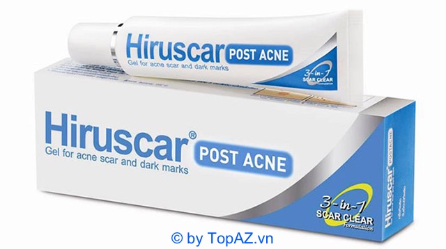 Hiruscar Post Acne thúc đẩy quá trình mờ thâm sẹo.