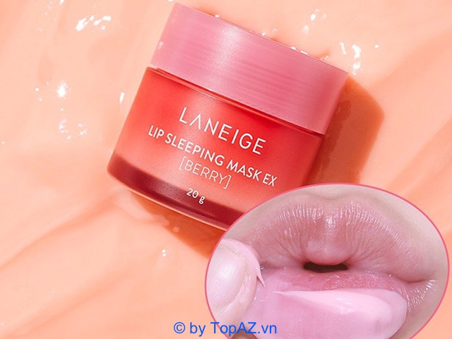 Laneige Lip Sleeping Mask Berry làm môi mềm một cách nhanh chóng.