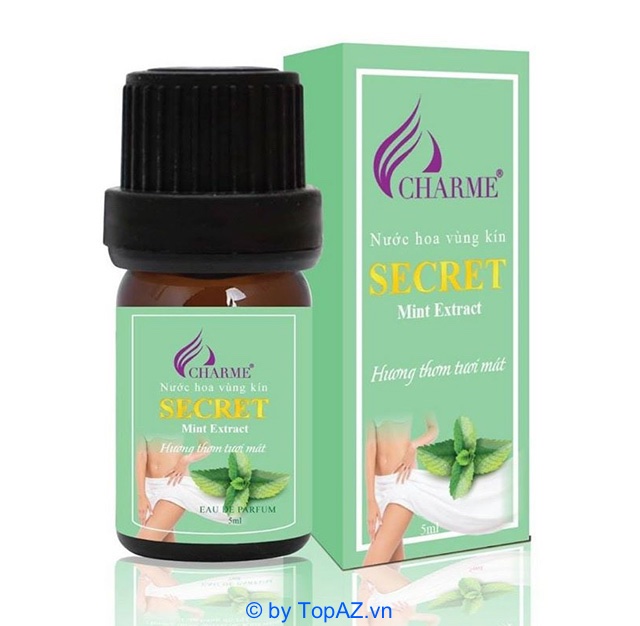 Nước hoa Charme Secret Mint Extract có thể sử dụng phù hợp cho cả nam và nữ..