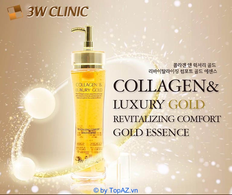 Serum vàng 24k Luxury Gold có chiết xuất trái cây, tinh chất vàng 24k và collagen nên rất lành tính trên da