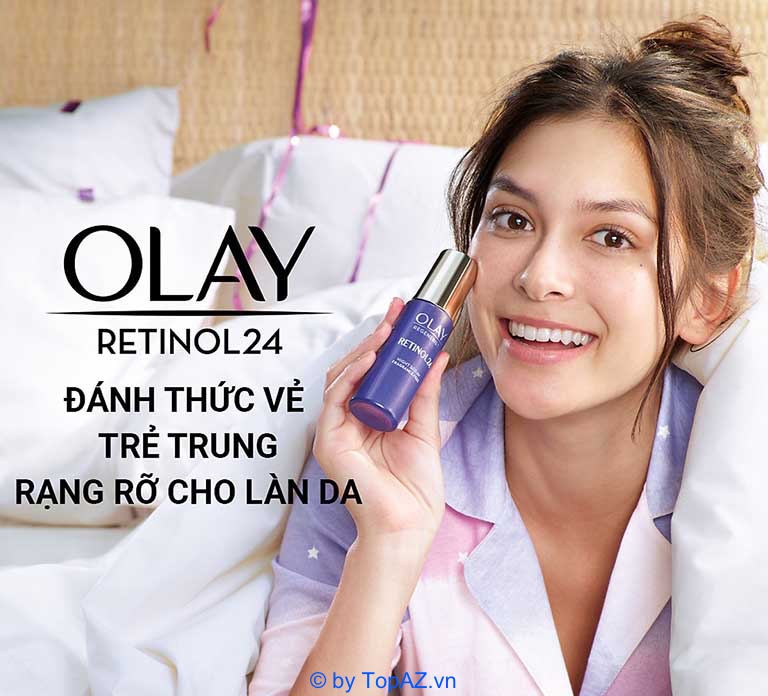 Serum Olay Retinol 24 giúp kích thích quá trình phục hồi và tái tạo da hoạt động tối ưu hơn