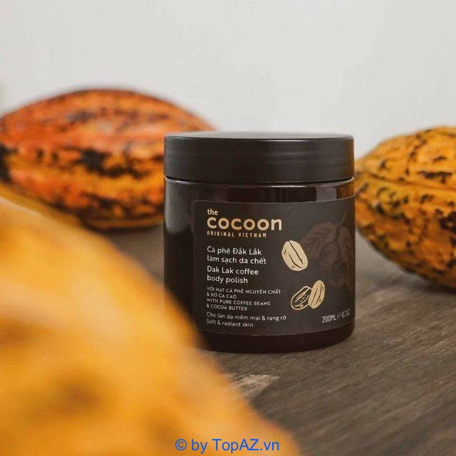 The Cocoon Original Vietnam loại bỏ các tế bào chết trên toàn thân, giúp da ngày càng đều màu và sáng mịn tự nhiên