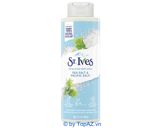 ST.Ives muối biển có tác dụng làm sáng vùng da xỉn màu trong khi cung cấp độ ẩm.