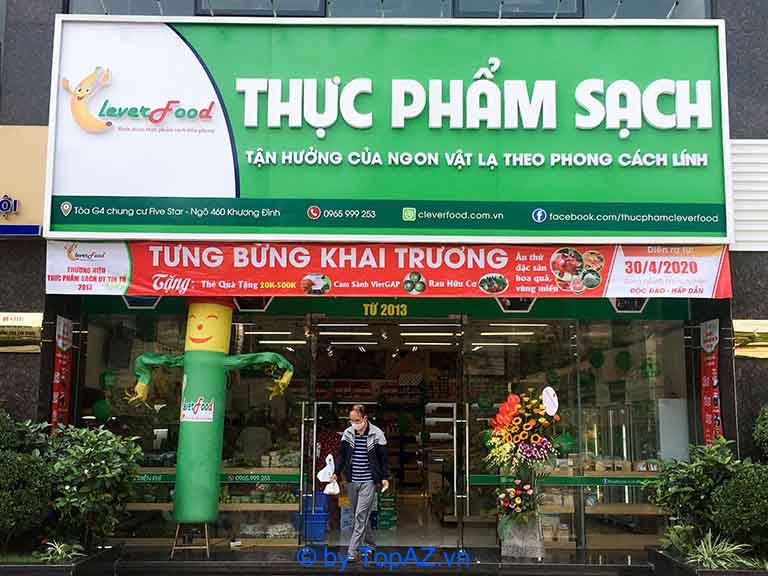 cửa hàng rau sạch tại Hà Nội