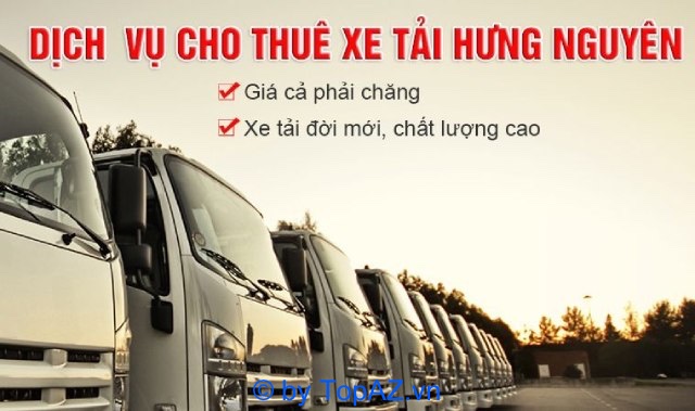 Công ty vận tải Hưng Nguyên chuyên cho thuê các loại xe tải chở hàng đời mới, chất lượng cao