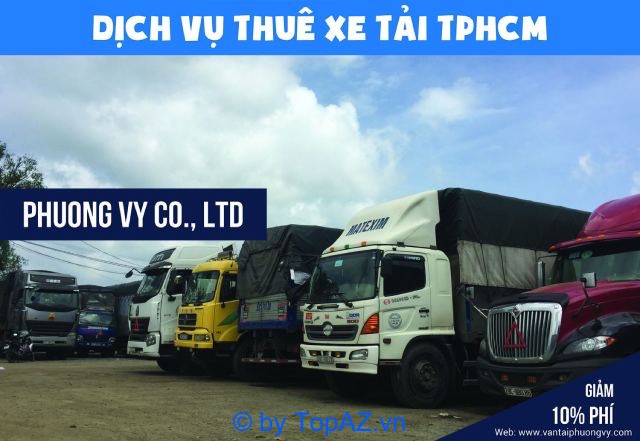 Phương Vy cung cấp dịch vụ cho thuê xe tải chở hàng đa dạng trọng tải