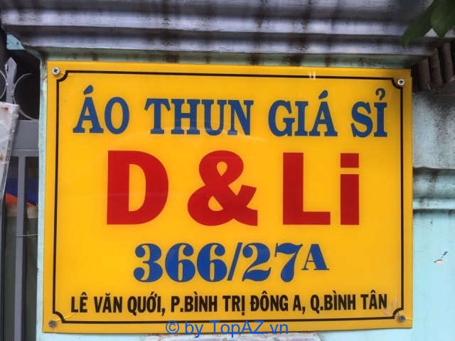 Địa chỉ của xưởng may áo thun giá sỉ D & Li tại TPHCM