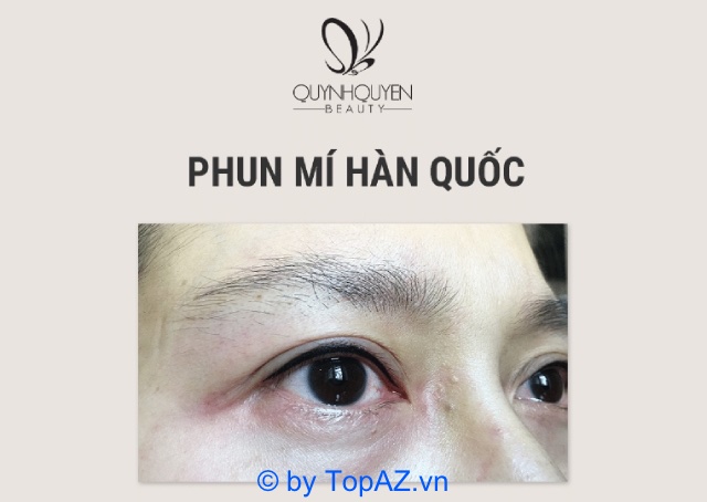 Phun mí mắt tại QuynhQuyen Beauty Center