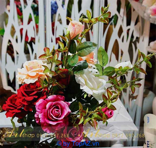 cửa hàng bán hoa giả ở Hà Nội