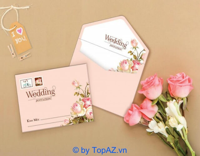Duy Thuan Wedding Cards has many unique and creative wedding invitation templates