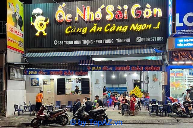 quán ốc tại Sài Gòn 