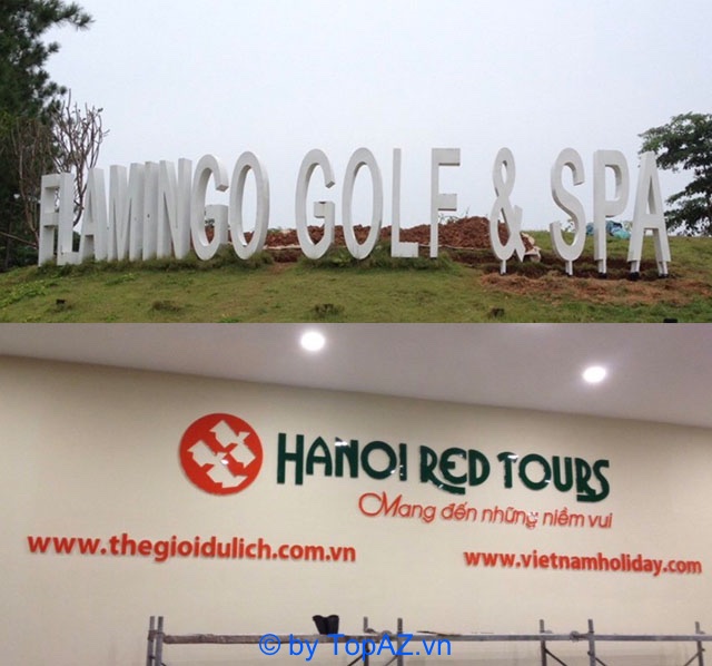 Làm biển quảng cáo uy tín ở Hà Nội, Flamingo Golf & Spa