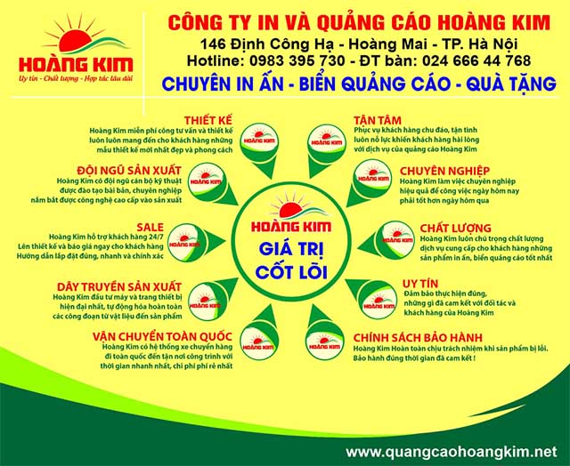Công ty làm biển hiệu quảng cáo uy tín ở Hà Nội