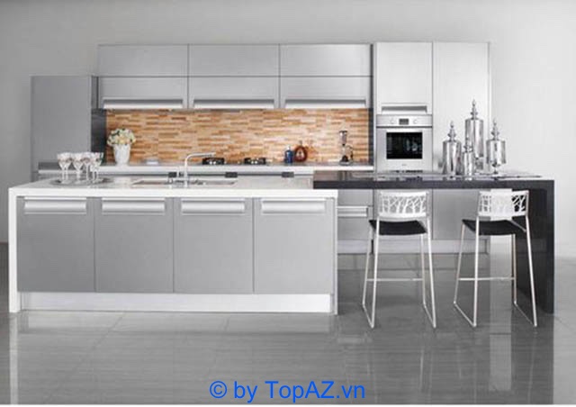 stainless steel kitchen cabinet making unit in Hanoi